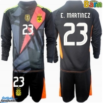 Argentina Emiliano Martinez #23 Keeper Hjemmedraktsett Barn Copa America 2024 Langermet (+ Korte bukser)